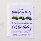 Happy Birthday Sweet Summer BlackBerry Einladung (Vorderseite)