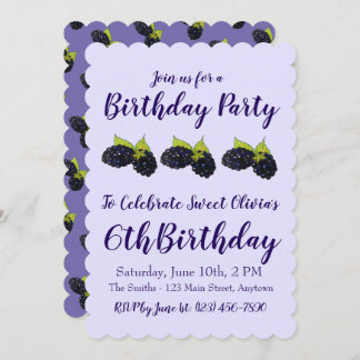 Happy Birthday Sweet Summer BlackBerry Einladung