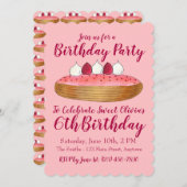 Happy Birthday Sweet Summer Raspberries Berries in Einladung (Vorne/Hinten)