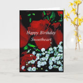 Happy Birthday Sweetheart Karte (Gelbe Blume)