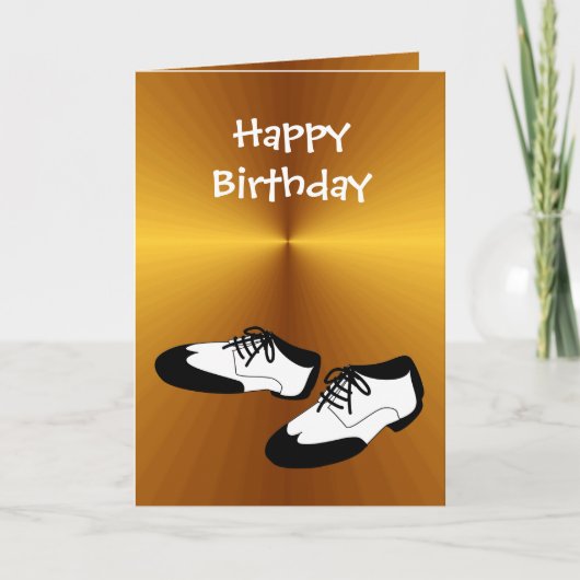 Happy Birthday Swing Dance Shoes for Dancers Karte (Vorderseite)
