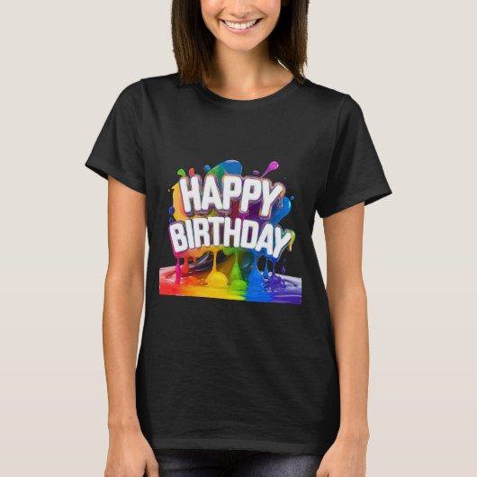 HAPPY BIRTHDAY T-Shirt (Vorderseite)