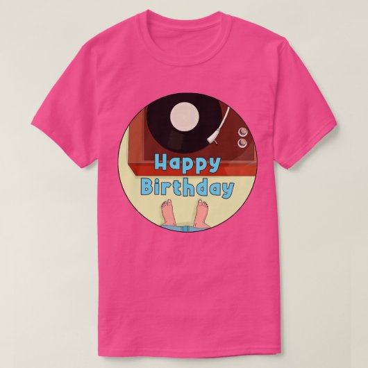 Happy Birthday T-Shirt (Design vorne)