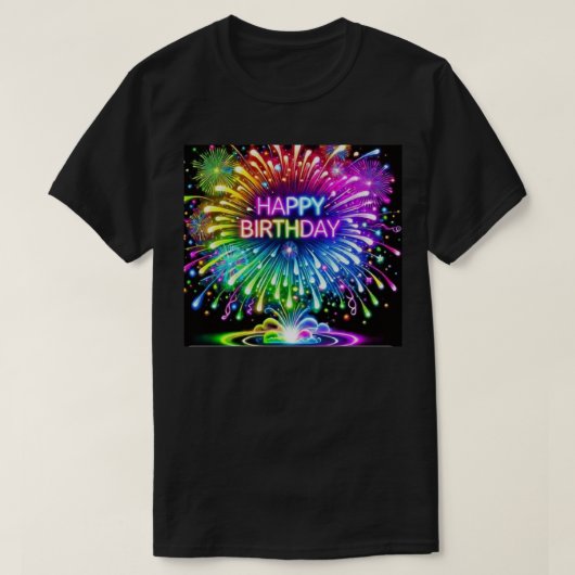 Happy Birthday T - Shirt (Design vorne)