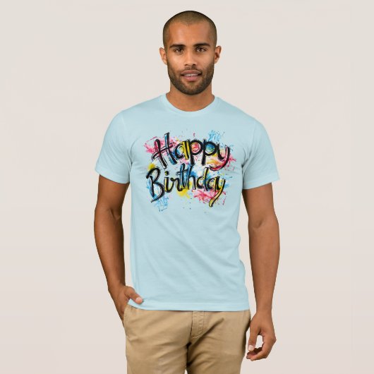 Happy birthday T-Shirt (Vorne ganz)