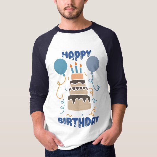 Happy Birthday T-Shirt (Vorderseite)