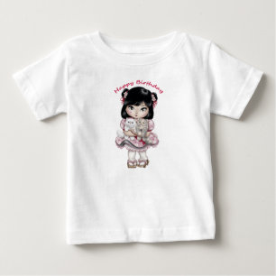 Happy Birthday T-Shirt Baby Mädchen