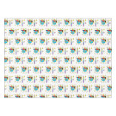 Happy Birthday Tablecloth African Boy Mushrooms Tischdecke (Vorderseite (Horizontal))