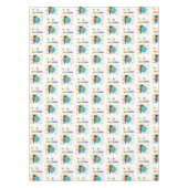 Happy Birthday Tablecloth African Boy Mushrooms Tischdecke (Vorderseite)