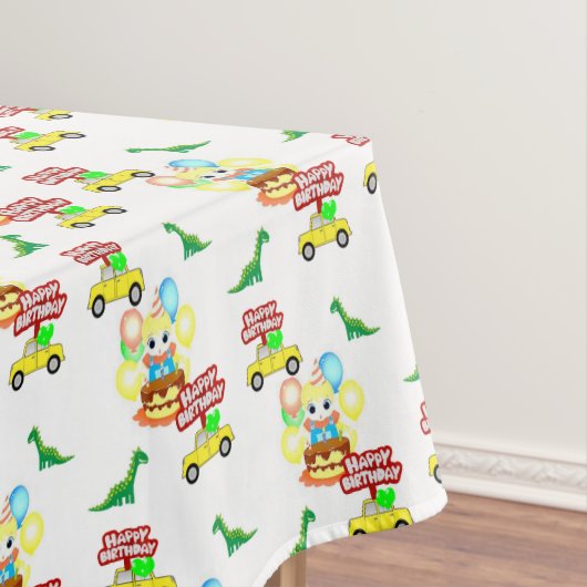 Happy Birthday Tablecloth Alligator Tischdecke (Beispiel)