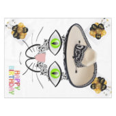 Happy Birthday Tablecloth Balloons Cat Tischdecke (Vorderseite (Horizontal))
