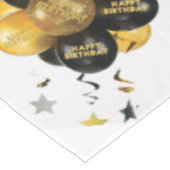 Happy Birthday Tablecloth Balloons Cat Tischdecke (Schrägansicht)