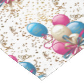 Happy Birthday Tablecloth Balloons Tischdecke (Schrägansicht)