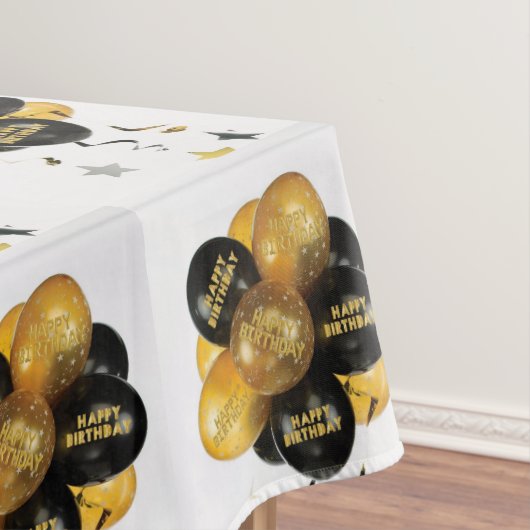 Happy Birthday Tablecloth Balloons Tischdecke (Beispiel)