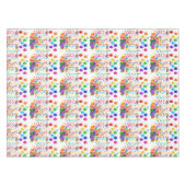 Happy Birthday Tablecloth Confetti Tischdecke (Vorderseite (Horizontal))