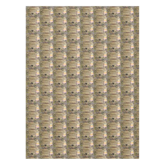 Happy Birthday Tablecloth Construction Tools Tischdecke (Vorderseite)