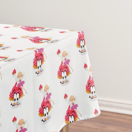 Happy Birthday Tablecloth Fairy Cupcake Tischdecke (Beispiel)