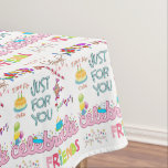 Happy Birthday Tablecloth Friends Family Tischdecke<br><div class="desc">Zuhause > Küche & Esszimmer > Tisch & Kochnische Wäsche > Tischdecken</div>