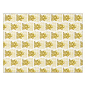 Happy Birthday Tablecloth Gold Confetti Tischdecke (Vorderseite (Horizontal))