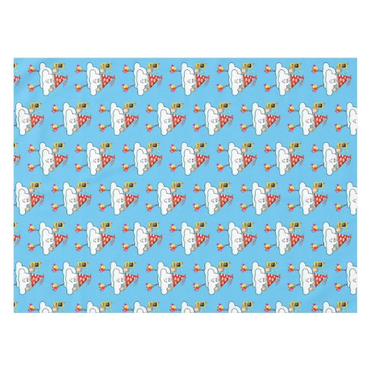 Happy Birthday Tablecloth IPhone Text Cloud Tischdecke (Vorderseite (Horizontal))
