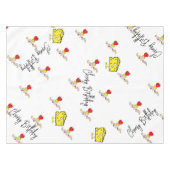Happy Birthday Tablecloth Käse Tischdecke (Vorderseite (Horizontal))