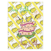 Happy Birthday Tablecloth Käse Tischdecke (Vorderseite)