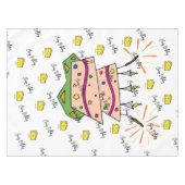 Happy Birthday Tablecloth Käse Tischdecke (Vorderseite (Horizontal))