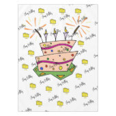 Happy Birthday Tablecloth Käse Tischdecke (Vorderseite)