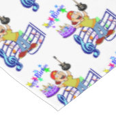 Happy Birthday Tablecloth Musician Gitarre Tischdecke (Schrägansicht)