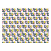 Happy Birthday Tablecloth Musician Gitarre Tischdecke (Vorderseite (Horizontal))