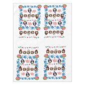 Happy Birthday Tablecloth Penguin Pink Schweine Tischdecke (Vorderseite)