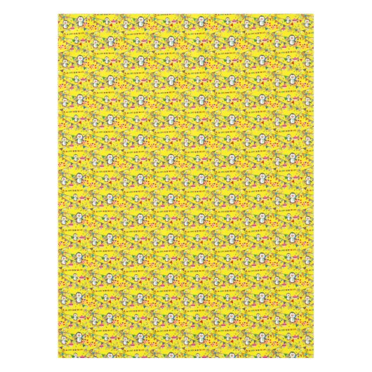 Happy Birthday Tablecloth Penguin Tischdecke (Vorderseite)