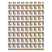 Happy Birthday Tablecloth Penguin Tischdecke (Vorderseite)