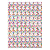 Happy Birthday Tablecloth Pink Pigs Bumblebe Tischdecke (Vorderseite)