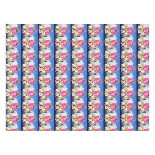 Happy Birthday Tablecloth Polar Bear Tischdecke (Vorderseite (Horizontal))