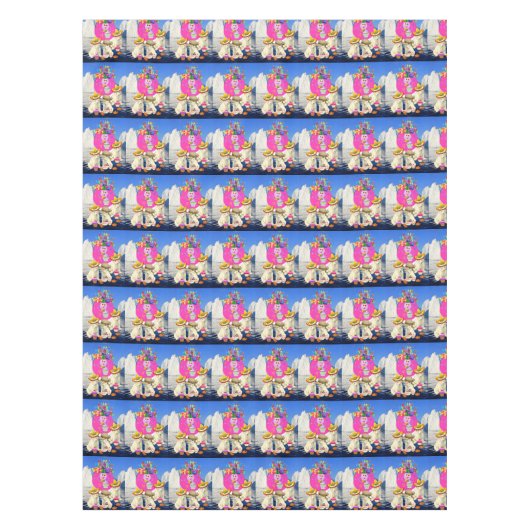 Happy Birthday Tablecloth Polar Bear Tischdecke (Vorderseite)