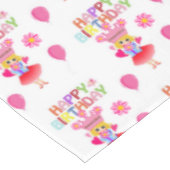 Happy Birthday Tablecloth Princess Tischdecke (Schrägansicht)