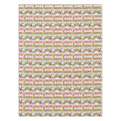 Happy Birthday Tablecloth Snowman Santa Claus Tischdecke (Vorderseite)