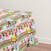 Happy Birthday Tablecloth Snowman Santa Claus Tischdecke (Beispiel)