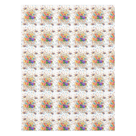 Happy Birthday Tablecloth Tischdecke (Vorderseite)