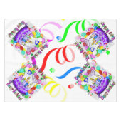 Happy Birthday Tablecloth Tischdecke (Vorderseite (Horizontal))