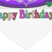 Happy Birthday Tablecloth Tischdecke (Schrägansicht)