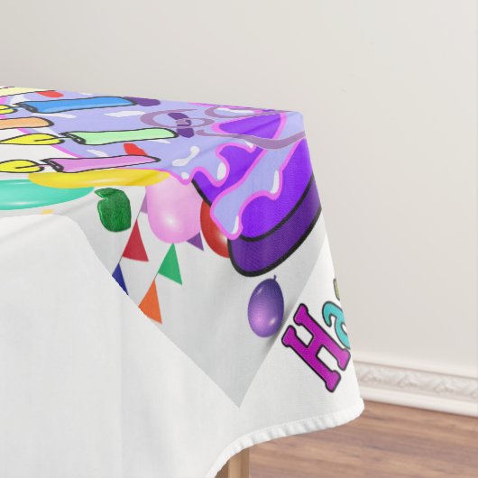 Happy Birthday Tablecloth Tischdecke (Beispiel)