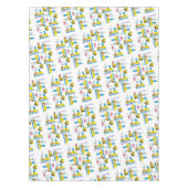 Happy Birthday Tablecloth Trucks Bus Tischdecke (Vorderseite)