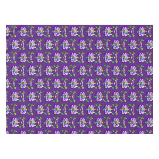 Happy Birthday Tablecloth Turtles Tischdecke (Vorderseite (Horizontal))