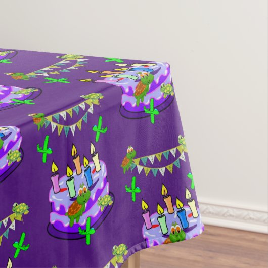 Happy Birthday Tablecloth Turtles Tischdecke (Beispiel)
