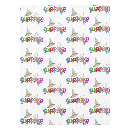 Happy Birthday Tablecloth Überraschung Tischdecke (Vorderseite)