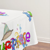 Happy Birthday Tablecloth Überraschung Tischdecke (Beispiel)