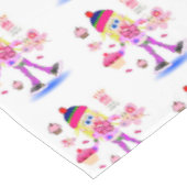 Happy Birthday Tablecloth Wacky Girl Tischdecke (Schrägansicht)