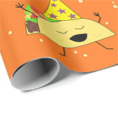 Happy Birthday Taco Wrapping Paper Geschenkpapier (Rolleneckpunkt)
